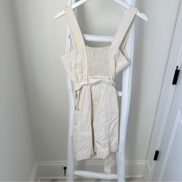 Habitual Cream Denim Sleeveless Buttoned Sundress Size Small - Picture 2 of 15